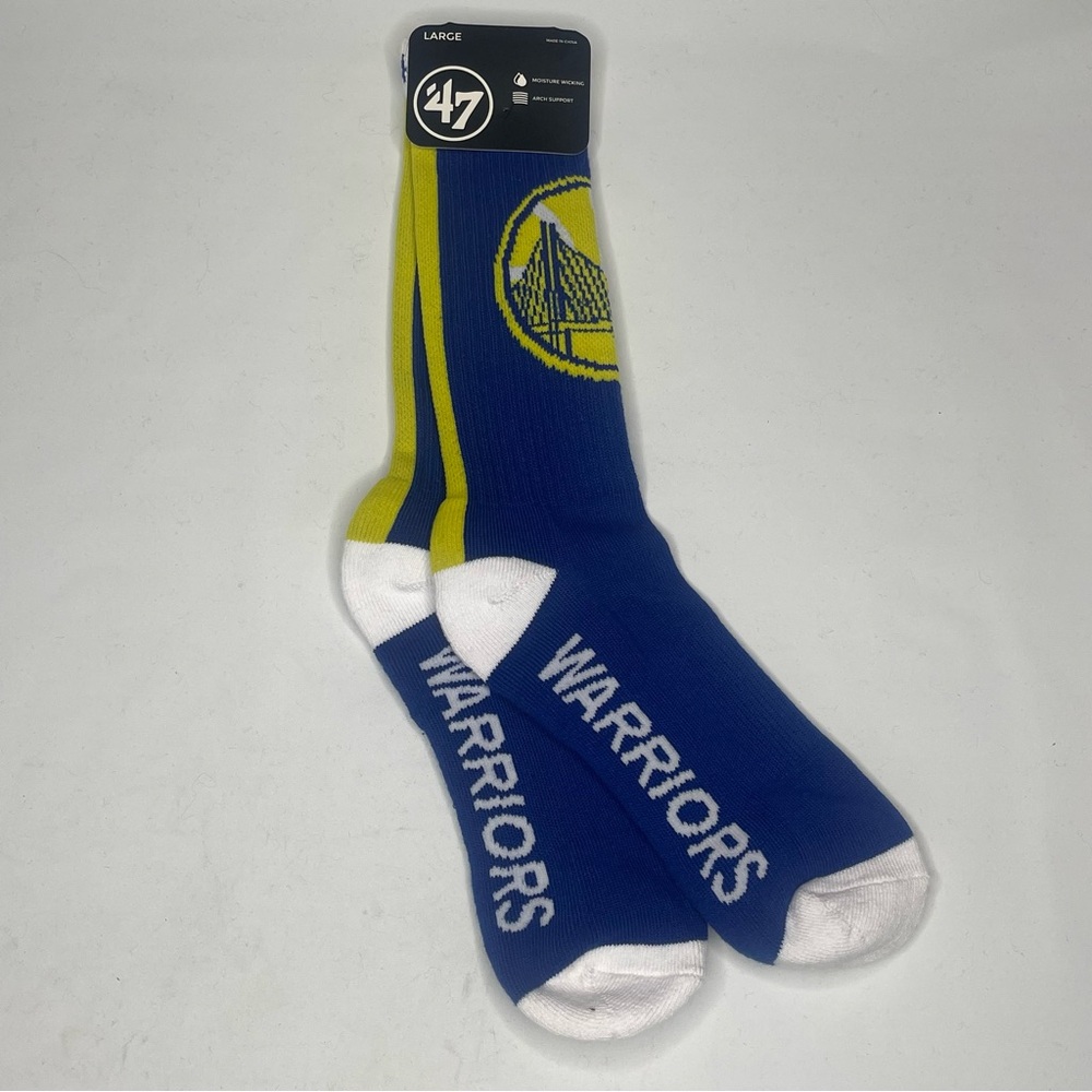 4 Pairs of Golden State Warriors big logo socks - Picture 4 of 7